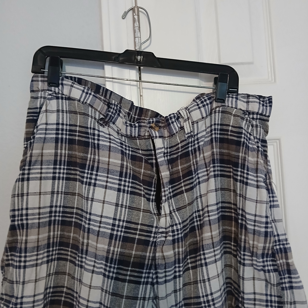 Men's Plaid Shorts - Black, Gray, White